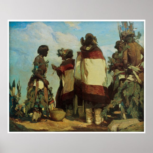 The Niman Kachinas Carl Oscar Borg 1926 Poster (Front)