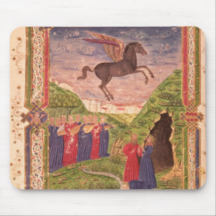 The nine Muses playing instruments Mouse Mat