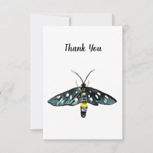 The Nine-Spotted Moth Amata phegea Illustration Thank You Card