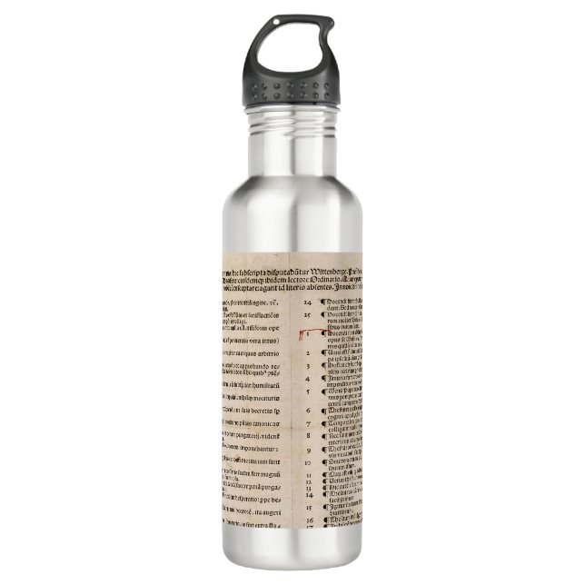 The Ninety-five Theses (Martin Luther) 710 Ml Water Bottle (Front)