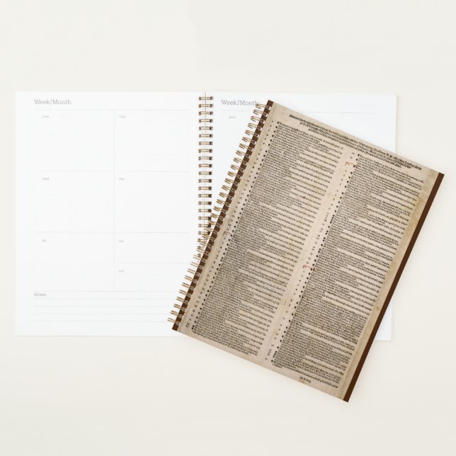 The Ninety-five Theses (Martin Luther) Planner (Display)