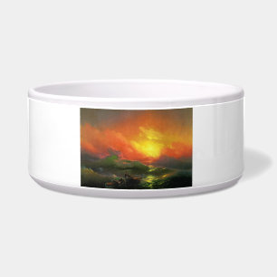 The Ninth Wave (Stormy Sea with Red Sunset)