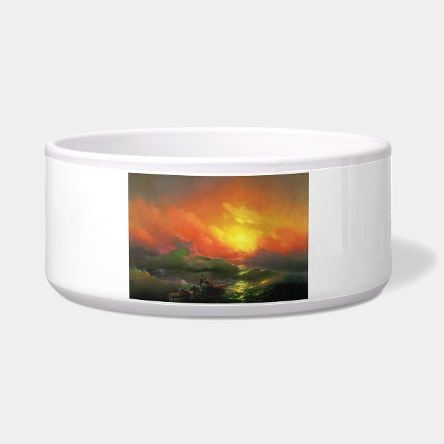 The Ninth Wave (Stormy Sea with Red Sunset) (Front)