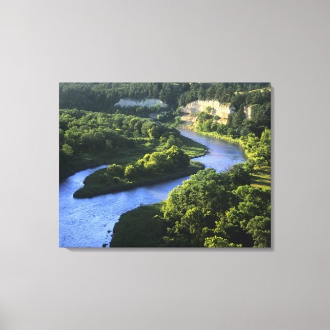 The Niobrara River near Valentine Nebraska Canvas Print (Front)