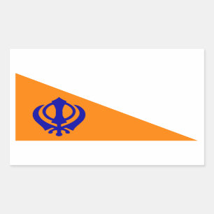 The Nishan Sahib Rectangular Sticker