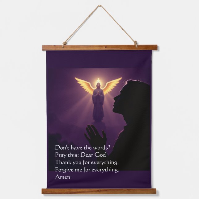The No Excuse Prayer Hanging Tapestry (Front)
