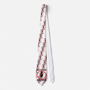 The no symbol pictogram No Girls Allowed Tie