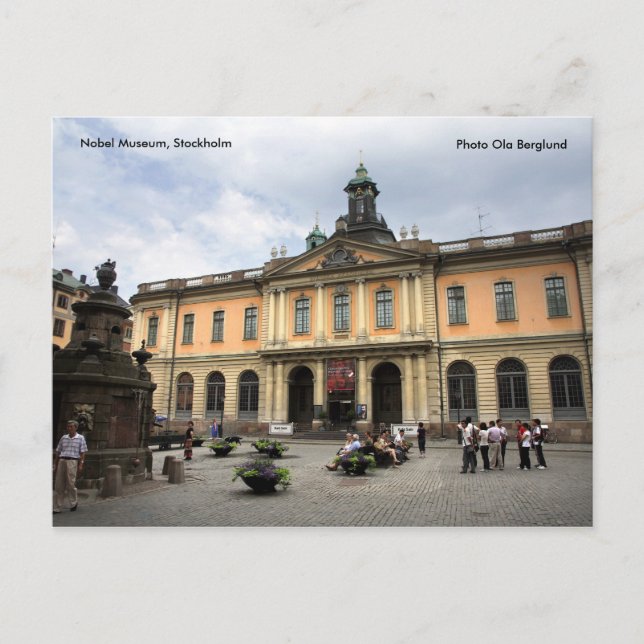 The Nobel Museum, Stockholm, Photo O... Postcard (Front)