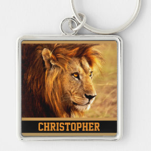 The Noble Lion Photograph Key Ring