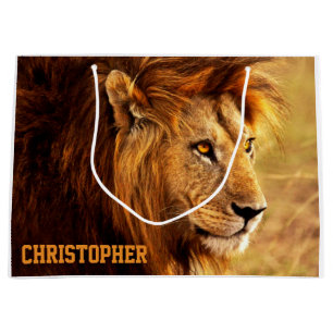 The Noble Lion Photograph Large Gift Bag