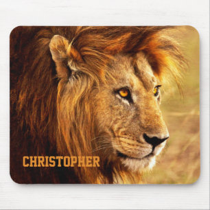 The Noble Lion Photograph Mouse Mat