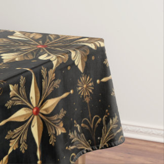 The Noël Kitchen Elegance - Black Tablecloth