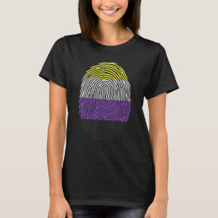 The Nonbinary Pride Flag Pride Cat Pile Lgbt Cute T-Shirt