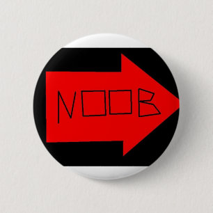 The Noob Arrow 6 Cm Round Badge