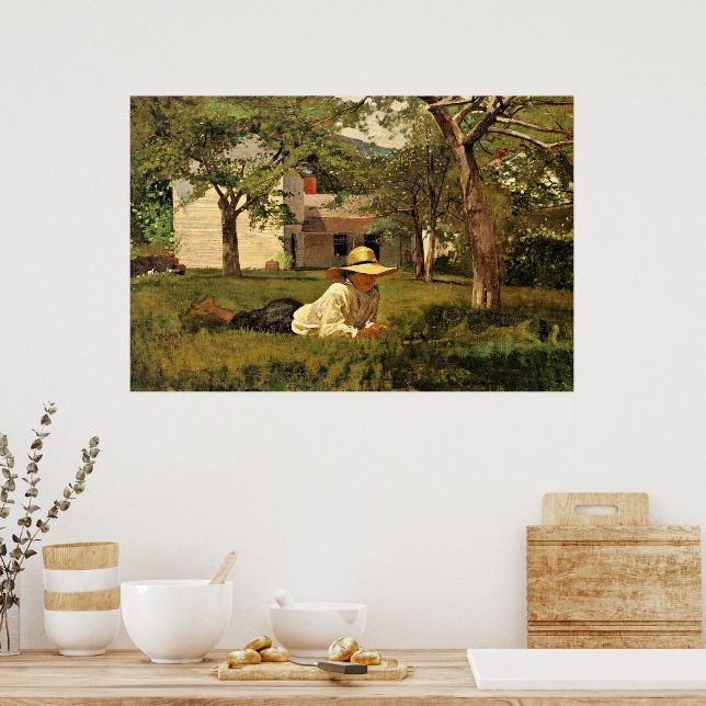 The Nooning by Winslow Homer Poster (Kitchen)