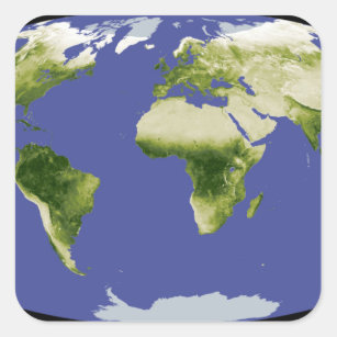 The Normalised Difference Vegetation Index Square Sticker