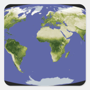 The Normalised Difference Vegetation Index Square Sticker