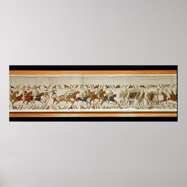 The Norman cavalry attacks the English Poster (Front)