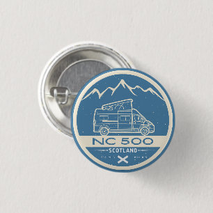 The North Coast 500 on carvan nc 500 gifts 3 Cm Round Badge