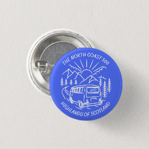 The North Coast 500 scotland highlands adventure 3 Cm Round Badge