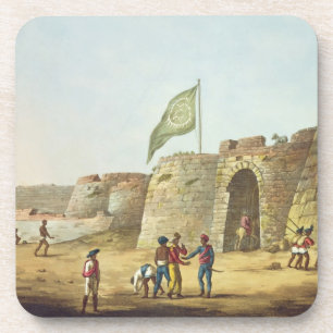 The North Entrance into the Fort of Bangalore, pla Coaster