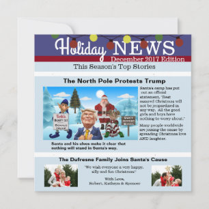 "The North Pole Protests" Christmas Photo Card