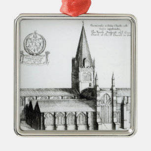 The North Prospect of Conuentuall Metal Tree Decoration