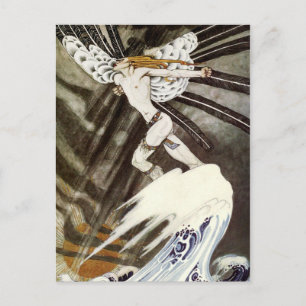 The North Wind Getting Weary Over The Sea Postcard