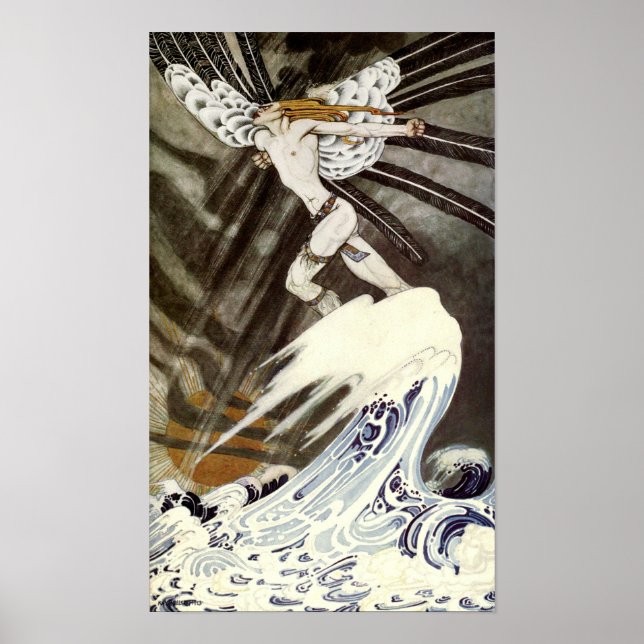 The North Wind Getting Weary Over The Sea Poster (Front)