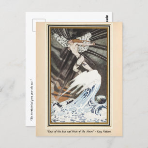 The North Wind goes over the sea  Kay Nielsen Postcard