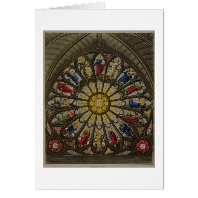 The North Window, plate D from 'Westminster Abbey' (Front)