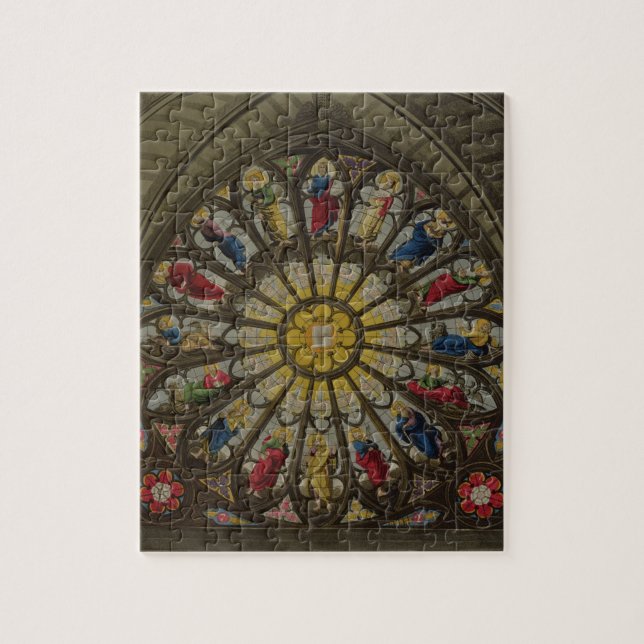 The North Window, plate D from 'Westminster Abbey' Jigsaw Puzzle (Vertical)
