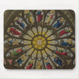 The North Window, plate D from 'Westminster Abbey' Mouse Mat