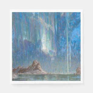 The Northern Lights from North Norway (Aurora) Napkin