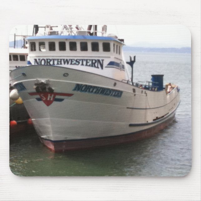 The Northwestern crab fishing boat Mouse Mat (Front)