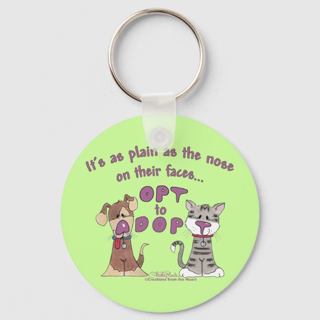 The Nose on Their Faces Key Ring (Front)