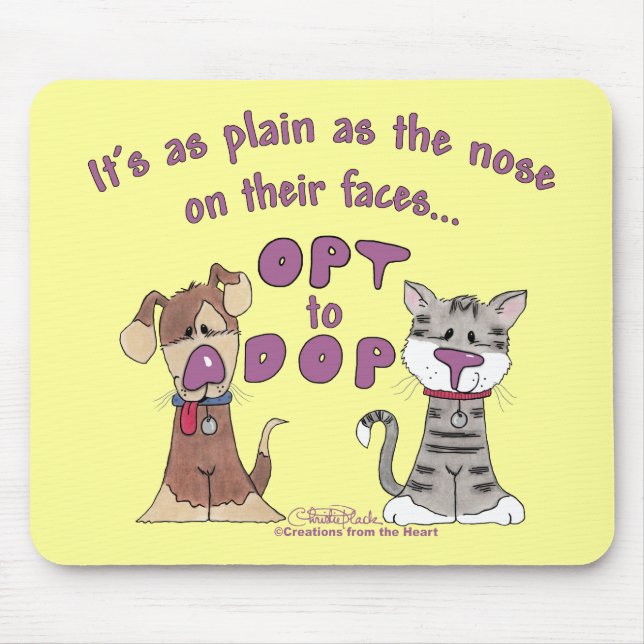 The Nose on Their Faces Mouse Mat (Front)