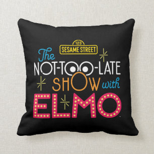 The Not-Too-Late Show with Elmo Cushion
