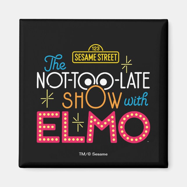 The Not-Too-Late Show with Elmo Magnet (Front)