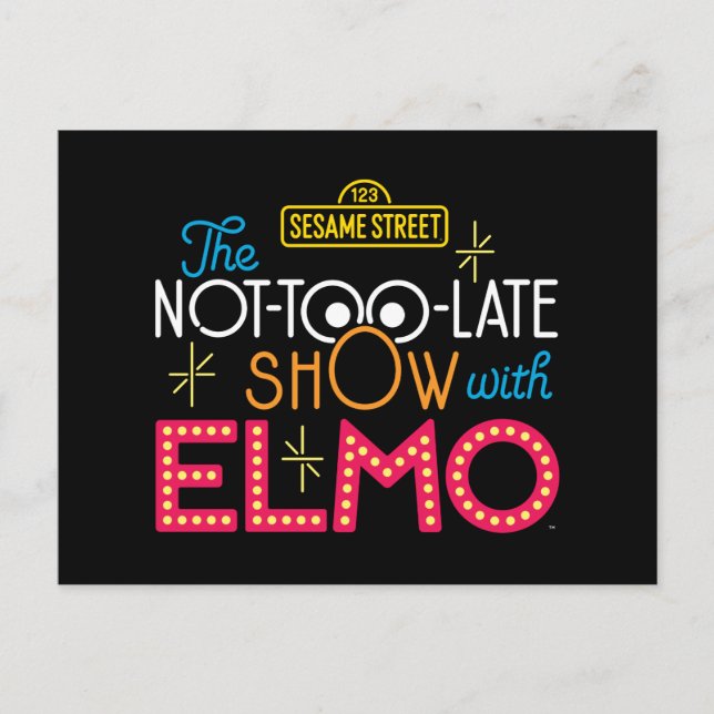 The Not-Too-Late Show with Elmo Postcard (Front)