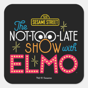 The Not-Too-Late Show with Elmo Square Sticker