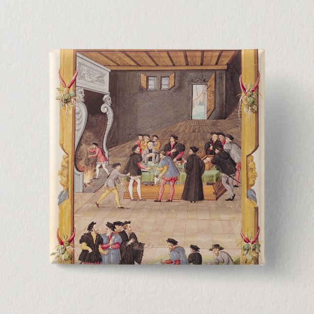 The Notaries and the King's Secretaries 15 Cm Square Badge (Front)