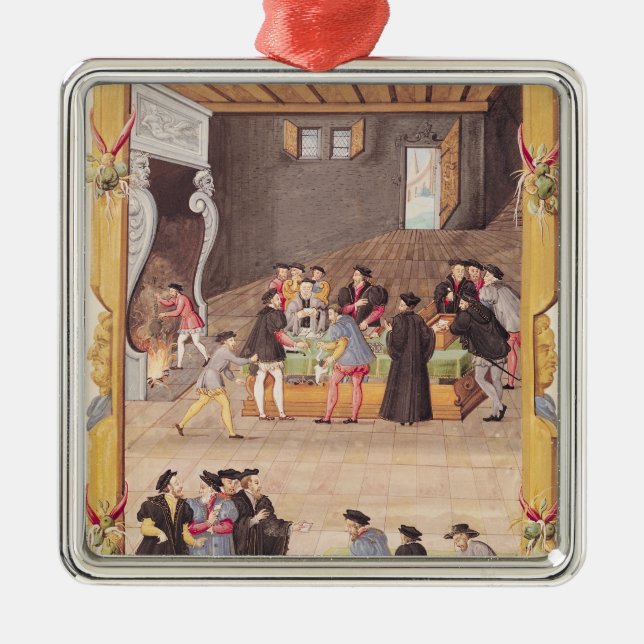 The Notaries and the King's Secretaries Metal Tree Decoration (Front)