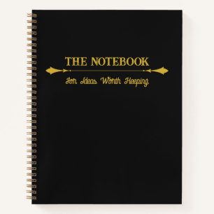 The Notebook Minimalist Black Gold Journal