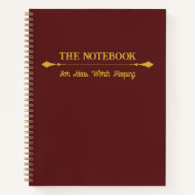 The Notebook | Minimalist Burgundy Gold Journal