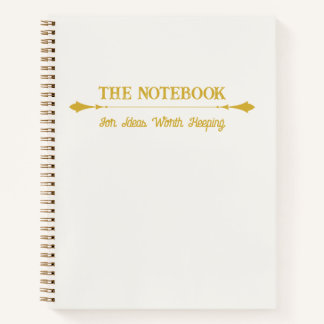 The Notebook | Minimalist Ivory Gold Journal