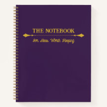 The Notebook | Minimalist Royal Plum Gold Journal
