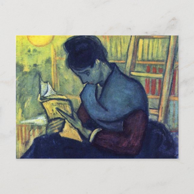 The Novel Reader By Vincent Van Gogh Postcard (Front)