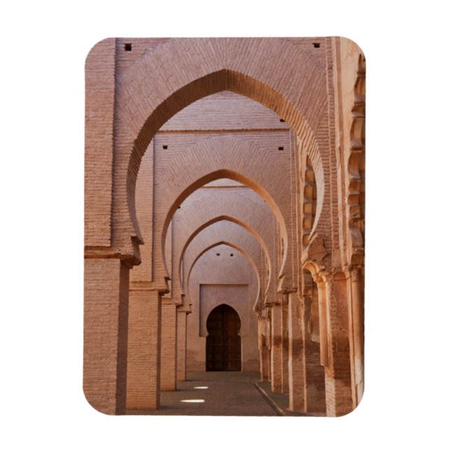 The now ruined and partly restored Tin Mal Mosque Magnet (Vertical)