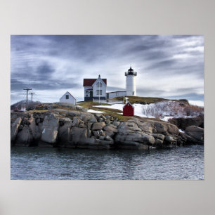 The "Nubble"  Cape Neddick lighthouse York, Maine Poster